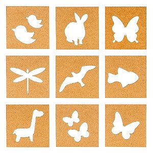 Moldes para Tatoo Art Color Tchuska NATUREZA - com 9 moldes