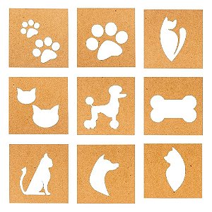Moldes para Tatoo Art Color Tchuska PET - com 9 moldes