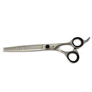 Tesoura Profissional Semi Dentada Prata 8''
