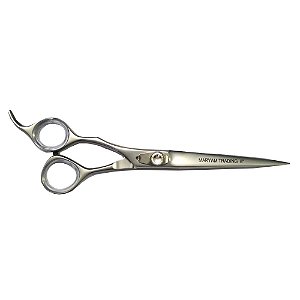 Tesoura Profissional Reta para CANHOTO Prata 8.5