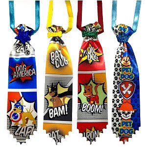 Gravata Dog Herois OTosador - pcte com 20 unidades