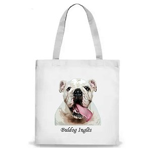 Sacola Ecobag Racas 30x35cm - Buldog Ingles