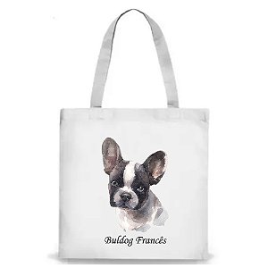 Sacola Ecobag Racas 30x35cm - Buldog Frances