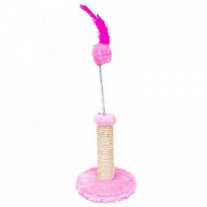 Arranhador Pelucia ROSA - Tamanho P 23cm