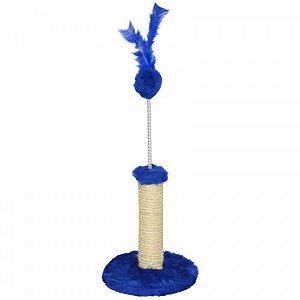 Arranhador Pelucia AZUL - Tamanho P 23cm