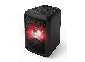 Caixa de Som Acústica Philips TANX100/78 com Bluetooth, Karaokê e Entrada USB - 40W
