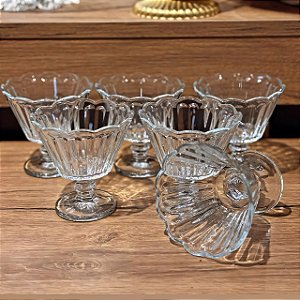Conjunto de taças de sobremesa 6 peças