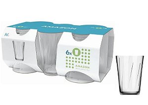 Jogo de 6 Copos Multiuso Amazon 190ml Nadir