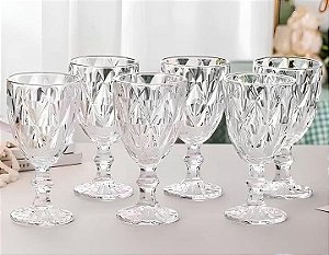 Jogo de Taças Diamante com 6 peças 260ml