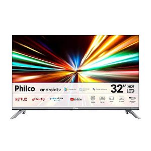 Smart TV 32" Philco HD DLED PRV32M9GACGB com Sistema Operacional Android TV, Processador Quad Core, Dolby Áudio