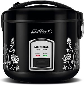 Panela de Arroz Elétrica Mondial Fast Rice 5 - Premium 5 Xícaras 400W Preto