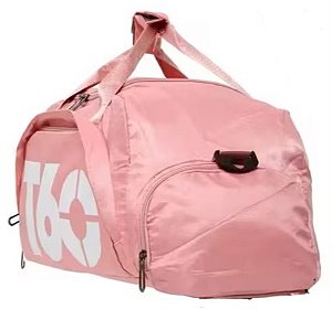 Bolsa de viagem transversal à prova d'água nylon rosa