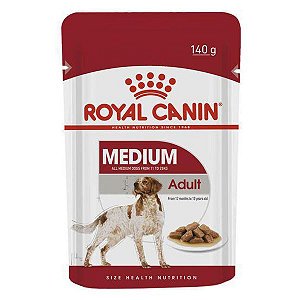 Ração Royal Canin Sachê Medium Adult Para Cães Adultos Porte Médio 140 g