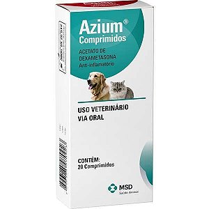 Azium Para Cães e Gatos - 20 Comprimidos