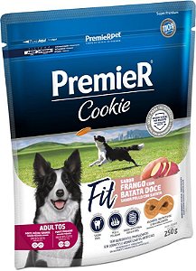 Biscoito Premier Cookie Para Cães Adultos Sabor Frango com Batata Doce - 250 g