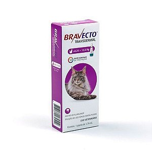 MsdBravecto Transdermal Antipulgas Para Gatos de 6,25 a 12,5 Kg - 1 Pipeta