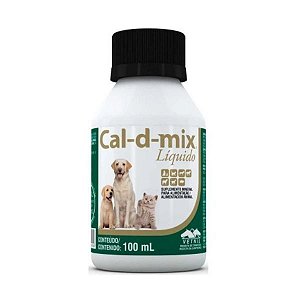 Cal-D-Mix Líquido Para Cães e Gatos - 100 ml