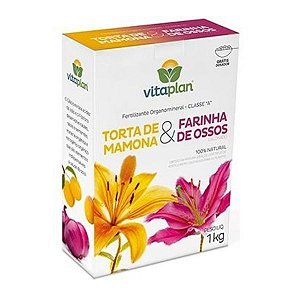 Fertilizante Vitaplan Torta de Mamona + Farinha de Osso - 1 Kg