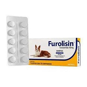 Furolisin 40 mg Para Cães - 10 Comprimidos