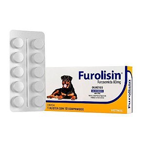 Furolisin 80 mg Para Cães - 10 comprimidos