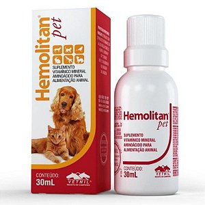 Hemolitan Pet Para Cães e Gatos