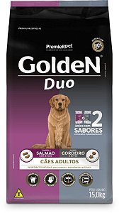 Ração Premier Pet Golden Fórmula Duii Para Cães Adultos Sabor Salmão e Cordeiro