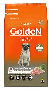 Ração Golden Fórmula Mini Bits Light Para Cães Adultos de Porte Pequeno Sabor Frango e Arroz