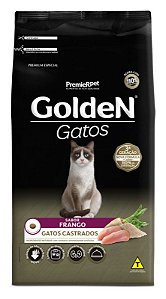 Ração Golden Para Gatos Adultos Castrados Sabor Frango