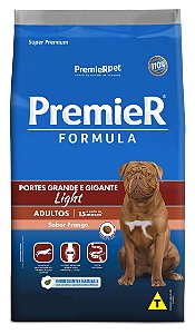 Ração Premier Fórmula Raças Grandes Light Para Cães Adultos Porte Grande Sabor Frango - 15 Kg