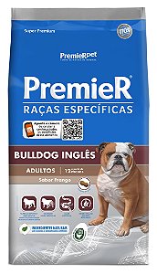 Ração Premier Raças Específicas Bulldog Para Cães Adultos Sabor Frango - 12 Kg