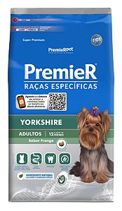 Ração Premier Raças Específicas Yorkshire Para Cães Adultos Sabor Frango