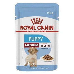Sachê Royal Canin Medium Puppy Para Cães Filhotes Porte Médio - 140 g