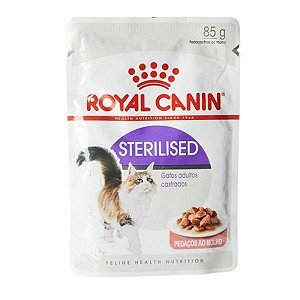 Ração Royal Canin Sachê Sterilised Para Gatos Adultos Castrados 85 g