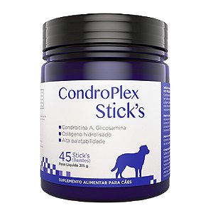 Suplemento Condroplex Sticks Para Cães - 45 Sticks
