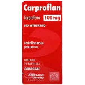 Carproflan 100 mg Para Cães - 14 Comprimidos