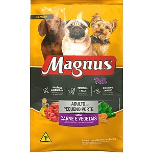 Ração Adimax Pet Magnus Para Cães Adultos de Porte Pequeno Sabor Carne e Vegetais