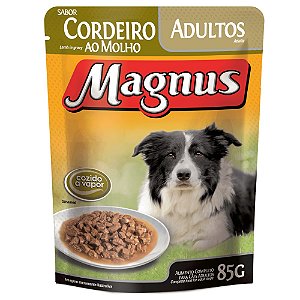 Sachê Magnus Para Cães Adultos Sabor Cordeiro - 85 g