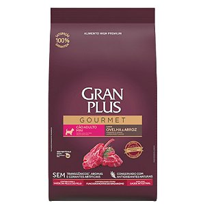 Ração Granplus Gourmet Para Cães Adultos Mini e Pequeno Sabor Ovelha e Arroz