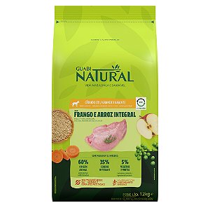 Ração Guabi Natural Para Cães Adultos Porte Grande e Gigante Sabor Frango e Arroz Integral