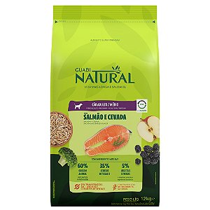 Ração Guabi Natural Para Cães Adultos Porte Médio e Grande Sabor Salmão e Cevada