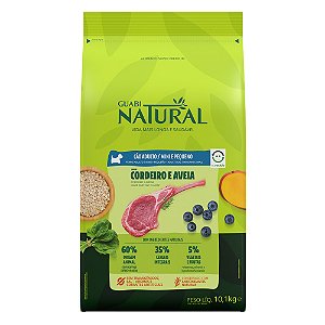 Ração Guabi Natural Para Cães Adultos Porte Mini e Pequeno Sabor Cordeiro e Aveia