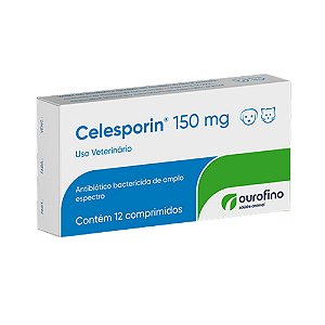 Celesporin 150 mg Para Cães e Gatos - 12 Comprimidos