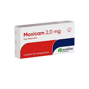 Maxicam 2 mg Para Cães e Gatos - 10 Comprimidos