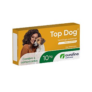Top Dog Para Cães 10 Kg - 4 Comprimidos