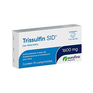 Trissulfin Sid 600 mg Para Cães - 10 Comprimidos