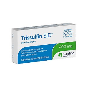 Trissulfin Sid 400 mg Para Cães e Gatos - 10 Comprimidos