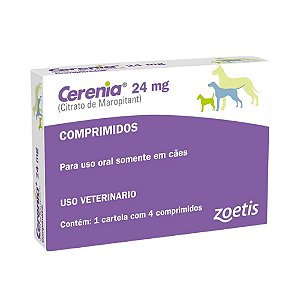 Cerenia 24 mg Para Cães - 4 Comprimidos