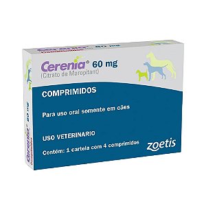 Cerenia 60 mg Para Cães - 4 Comprimidos