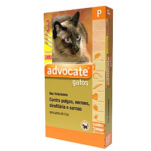 Antipulgas Advocate Para Gatos Até 4 Kg de 0,4 ml