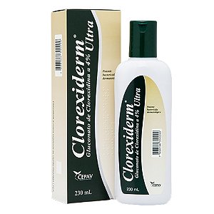 Shampoo Clorexiderm Ultra Para Cães e Gatos - 230 ml